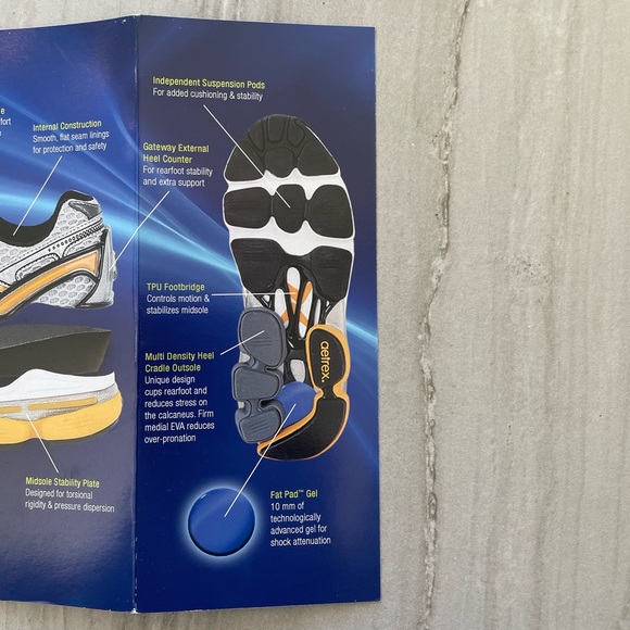 Aetrex Women’s RX Runner Athletic Shoe Medium Width in Grey/Copper - Picture 7 of 7